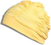 Шапочка для плавания ткань LUCRA SM женская с драпировкой Желтый