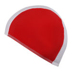 Шапочка для плавания ткань LUCRA SM комбинированная Бело-красный