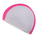 Шапочка для плавания ткань LUCRA SM комбинированная Бело-розовый